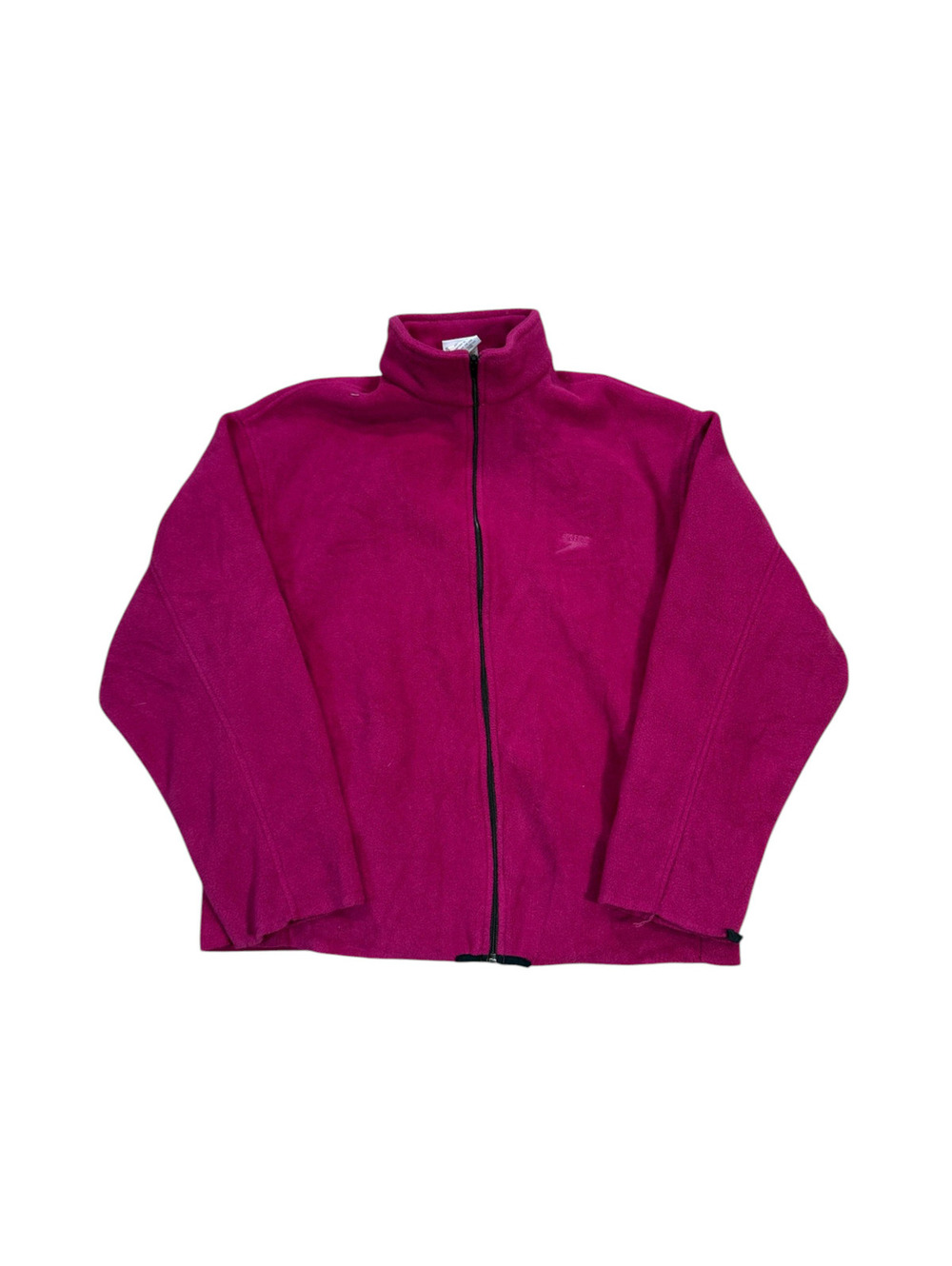 Vintage 90s Speedo Zip Up Fleece Sweatshirt Size Large